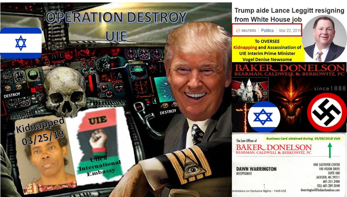 032519 USA DonaldTrump BakerDonelson OPERATION DESTROY UIE