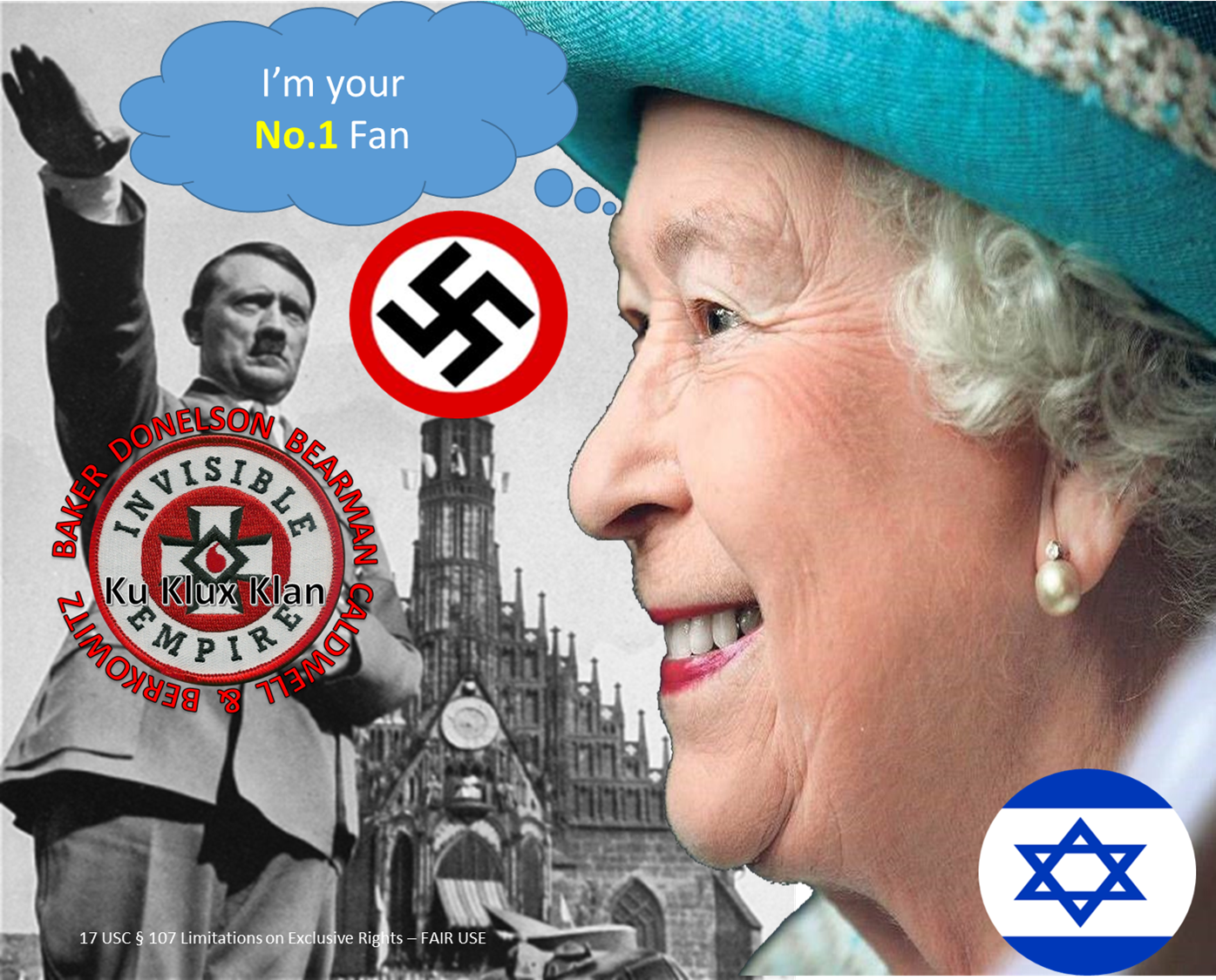 UK Queen Elizabeth Adolf HItler
