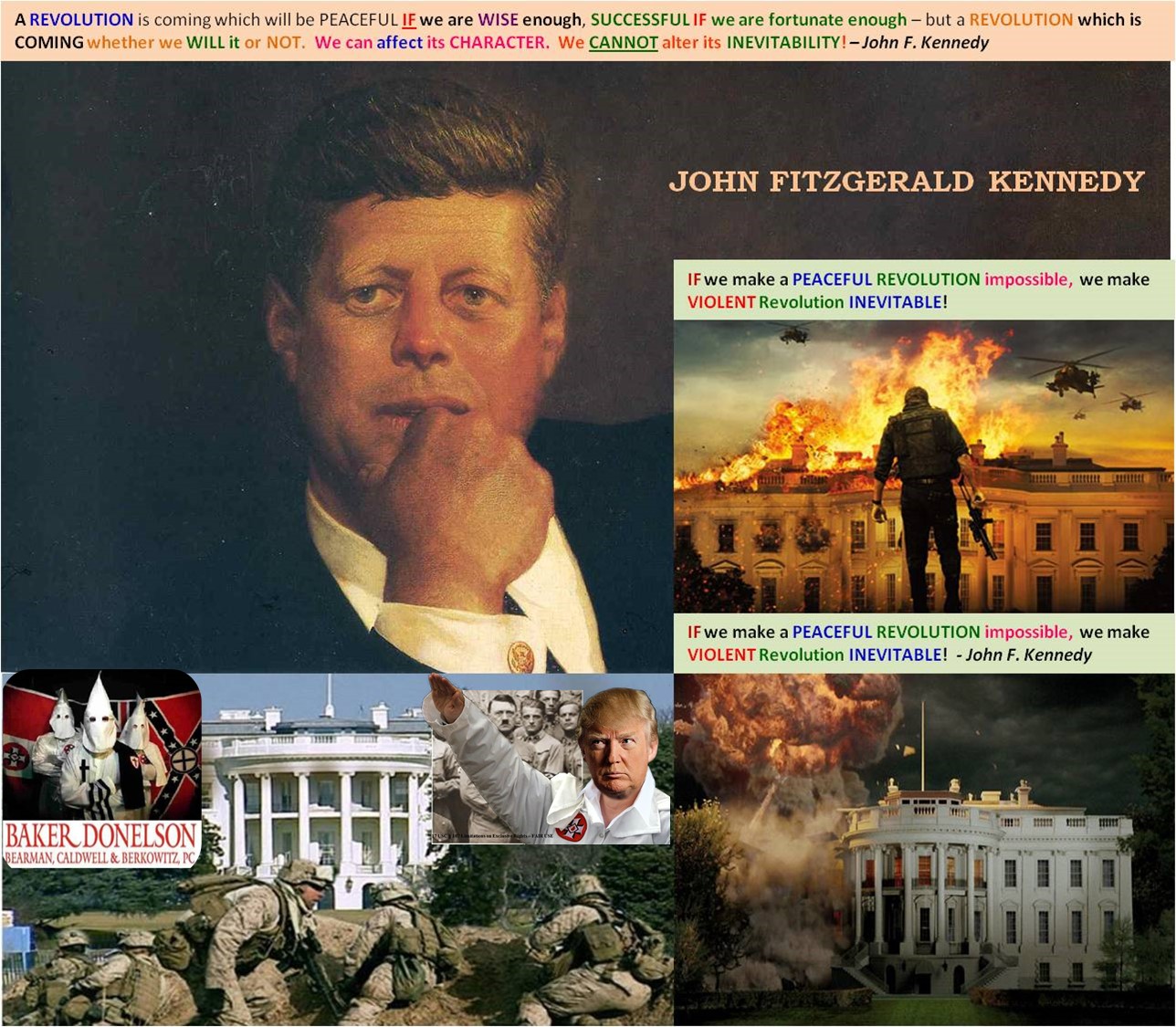 USA PRESIDENT JOHN F KENNEDY PROPHESY OF A DESPOTISM GOVERNMENT OVERTHROW