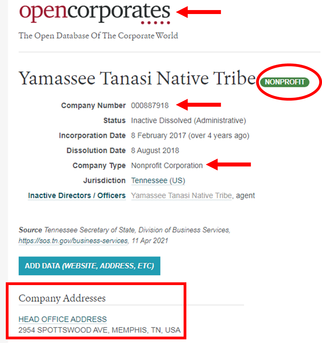 Yamassee Native Tribal Government of North American...